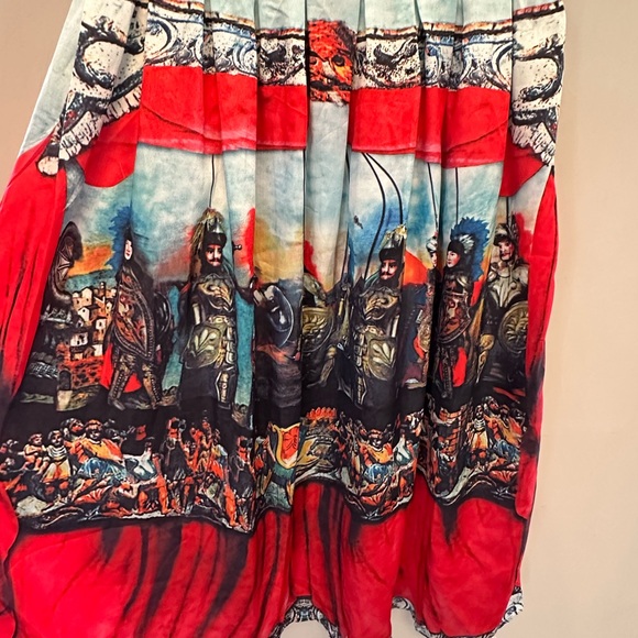 Vintage Marching Army Graphic Midi Dress XS - Picture 2 of 7